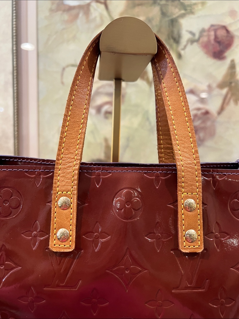 Louis Vuitton Reade PM Brown Vernis Vintage Handbag with COA - Picture 9 of 17